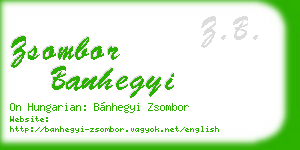 zsombor banhegyi business card